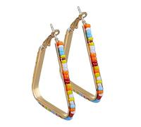 BESTYASH 1par Pendientes De Geometría Coloridos Perlas Para Mujer Accesorios De Moda Para Decoración y