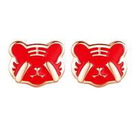 BESTYASH 1par Pendientes De Tigre Aretes De Color Cambiante Para Mujeres De Cumpleaños Para Amigas y Familia Joyería Decorativa De Festival y Ceremonias