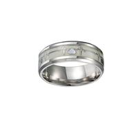 BESTYASH 1pieza Anillo Noctilucente Electrocardiografía Para Parejas Anillo Unisex Luminiscente Inoxidable y Especiales