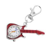 BESTYASH 1piezas Reloj Colgante De Guitarra Accesorio Divertido para Mochilas y Llaveros Reloj De Bolsillo Quartz para Diseño y