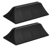 BESTYASH 2 Abrazaderas de Partición de Plástico Negro para Escritorio, Clips Ajustables Minimalistas Que Mejoran la Eficiencia y Reducen Distracciones en Oficina