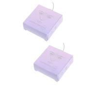 BESTYASH 2 Cajas regla de hilo de línea de mapeo de herramienta para forma a las regla de mapeo de línea de la frente hilo para enhebrar nylon Púrpura