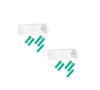 BESTYASH 2 Juegos Consejos Para Quitar Cerumen Limpieza Consejos Para Eliminar La Cera Del Oído. Reemplazo De Puntas De Cuchara Para Oreja Eliminación Recogedor Green Abs