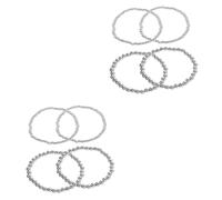 BESTYASH 2 Juegos Pulsera De Cuentas Soporte para Toallas De Papel Rosario Juguete Pulseras Simples Pulseras Hechas A Mano Apretones Deportivas Pegatinas CCB 4 Uds * 2