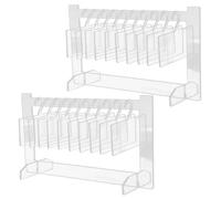 BESTYASH 2 Juegos Tablas de Exhibición para Uñas de Acrílico Transparente Soporte para Muestras de Arte Nail Organizador Ligero y Resistente para Salones y Eventos