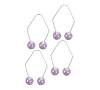 BESTYASH 2 Pares Fabricante de hoyuelos faciales verdadero entrenador moldeador clip para hacer hoyuelos en las mejillas fabricante de hoyuelos para la cara aleación Púrpura