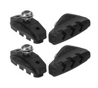 BESTYASH 2 Pares Pastillas de Freno para Bicicleta Bloques de Freno de Bicicleta Carretera C-Brake Negro Goma y Aleación de Aluminio Diseño de Ranura en V Fácil Instalación para Llanta