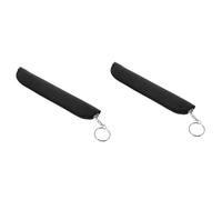 BESTYASH 2 Piezas Bolsa De Almacenamiento De Pluma De Insulina Manga De Lápiz Fuente Estuche Para Bolígrafos Para Adultos Caso Bolsa Porta Bolígrafos Cubierta De La Pluma Pu Negro