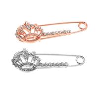 BESTYASH 2 Piezas Broche De Clips De Capa Cincha Marcadores De Punto De Imitación Borla Seguridad Artesanal Hebilla Manos Flor En El Ojal Cuello Gancho Aleación De Zinc