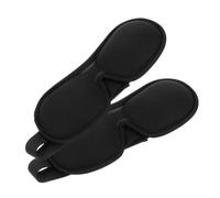 BESTYASH 2 Piezas Capucha venda ojo satinado antifaz para dormir satinado máscara para dormir ojos cubierta de ojo para dormir antifaz para dormir de noche Espuma de memoria Negro