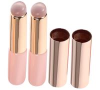 BESTYASH 2 piezas Cepillo Labial de Silicona Aplicador Preciso para Labios y Corrector Portátil con Cabezal Redondo para Difuminar y Evitar Manchas Accesorio Maquillaje Profesional Rosa