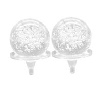 BESTYASH 2 Piezas De Adornos para Fuente De Esferas De Cristal De Mesa De Cristal Fuente De De Cristal Exhibición Globos De Cristal Falsa
