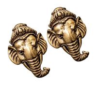 BESTYASH 2 Piezas de Hebillas de Latón Forma de Elefante Dorado para Bolsos, Accesorio Decorativo Resistente Que No Se Desvanece, Adecuado para Manualidades DIY