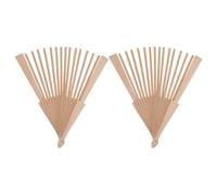 BESTYASH 2 piezas Marco Abanico de Madera Varillas para DIY Abanicos Plegables Artesanales Herramienta Creativa para Manualidades y Diseño Personalizado