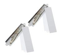 BESTYASH 2 Piezas Mezuzá Metálica con Pergamino Unidades para Puerta Diseño Antiguo con Bendición para Familia Judía Decoración Religiosa Judaica para Hogar