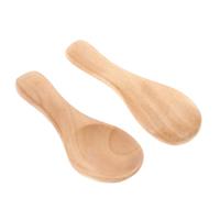 BESTYASH 2 Piezas Mini Cucharas de Madera Mango Corto y Té, Diseño Compacto, Fácil Limpieza, Accesorios Prácticos para Cocina, Adecuado para Uso en Casa y Restaurante