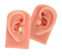 BESTYASH 2 Piezas Modelo de Oreja de Silicona para Práctica de Piercing para Formación de Técnicas de Perforación Simulación para Estudiantes