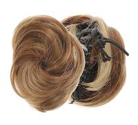 BESTYASH 2 Piezas Peluca Diadema Mini Bobby Cabello Falso Bollo Poli Cubrir Curling Elegante Para Extensiones Chicas Elástico Rosquilla Accesorio Garra Alambre De Alta Temperatura