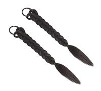 BESTYASH 2 Piezas Peluca Trenzada Extensión De Coleta Larga Para Mujeres Negras Para Diadema Con Extensiones De Cabello Trenzado Natural