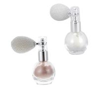 BESTYASH 2 Piezas Spray Brillo de para Maquillaje de Pulverizador de Alta Gloss para Cuerpo y Cabello para Ocasiones Especiales y Profesional Incluye Pulverizador de Rosa Nude