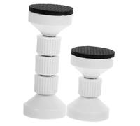 BESTYASH 2 piezas Tapones Ajustables para Cabecero de Cama Fijadores Antivibración con Rosca Soporte Resistente para Muebles Pared de Unidades Mediano y Extragrande