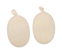 BESTYASH 2 Piezas Toalla de baño Loofá Baños baño exfoliante lofah fregar exfoliante de baño almohadilla de baño de esponja vegetal limpiador corporal algodón