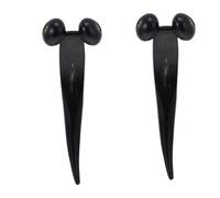 BESTYASH 2 Rodillos Masajeadores De Cuerno Para Espalda Masajeador Muscular Corporal Masajeador Manual Masajeador Manual Con Cuernos Negros