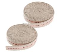 BESTYASH 2 Rollos Mecha de Algodón para Lámparas de Aceite de Mecha Repuesto para Lámparas de Queroseno y Linternas para Camping y Exterior Fácil de Cortar y Usar