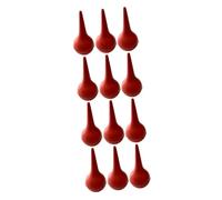 BESTYASH 2 Series Bola De Limpieza De Polvo Bulbo Nasal Bulbo De Eliminación De Cera Del Oído Bulbo Del Oído Consejos De Eliminación De Cera Para El Oído Removedor Caucho Rojo 6 Piezas*2