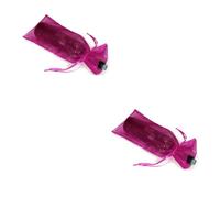 BESTYASH 2 Series Bolsa De Embalaje De Vino Color Rosa Largo Favor Escarpado Pequeño Bolsas De Organza Petacas De Alcohol Bolsas De Tela Bolsas De Botella Portabotellas Rosy 20 Piezas*2