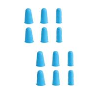 BESTYASH 2 Series Guantes De Silicona Para Dedos Azul Y Protector De Arte Reparaciones Electrónicas Funda Para Cuidado De Dedos 12 Piezas X 2