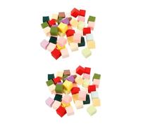 BESTYASH 2 Series Herramienta De Punta Francesa Esponja De Maquillaje Esponjas De Maquillaje Recogiendo Esponja Bloque De Esponja De Uñas Esponjas De Uñas Para Mujeres Vistoso 50 Piezas*2