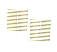 BESTYASH 2 Series Tira De Oro De Sellado Bridas De Metal Lazos De Alambre Tratar Bolsas Lazos Corbica De Envoltura De Alimentos Lazos De Oro Dorado El Plastico 600 Piezas X 2