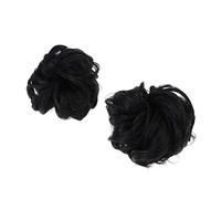 BESTYASH 2 Unidades De Cabezales Dispensadores De Cabello Moños Desordenados Con Flores Flequillo Horquillas Moños Desordenados Moños Negros Extensiones Accesorios Rizados Para