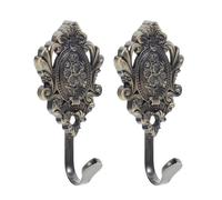 BESTYASH 2 Unidades Ganchos Rústicos de Pared en Aleación de Zinc Dorado, Gancho para Abrigos y Batas Diseño Vintage Elegante para Decoración del Hogar y Almacenamiento Multifuncional