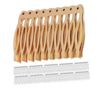 BESTYASH 20 Piezas Material de Horquilla Peinetas de Metal Cabello Horquillas Lateral Accesorios de Novia Peineta para Boda Kit DIY para Mujeres y Niñas para Uso Diario