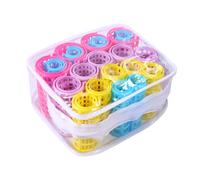 BESTYASH 20 piezas Rizadores Plásticos para Pelo Multicolor Rulos para Cabello Sin Calor Herramientas de Peluquería DIY para Ondas y Rizos Naturales Color Aleatorio Color Aleatorio