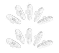 BESTYASH 200 Piezas Almohadillas Nasales de Silicona Suaves Unidades Antideslizantes y Transpirables para Gafas Cojines de Repuesto para Puente Nasal Cómodas y Seguras para Uso Diario y