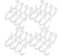 BESTYASH 200 Piezas Ganchos para Colgar Decoraciones Navideñas de Metal Flexible Soportes para Luces de Exterior y Adornos Árboles Guirnaldas y Centros de Mesa Color Negro