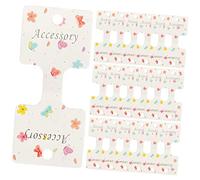 BESTYASH 200piezas Soportes Para Tarjetas De Horquillas Tarjetas Para Lazos De Pelo Para Exposiciones y