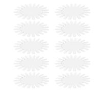 BESTYASH 20piezas Rueda De Exhibición De Esmalte Para Manicura Unidades Ovaladas Transparentes Puntas Tablero De Muestra De Plástico Para Salón Manualidades Fiestas y Exhibiciones De Arte d
