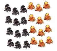 BESTYASH 24 piezas Mini Clips de Pelo de Plástico para Niñas y Mujeres de Pinzas para Cabello Accesorios de Sin y Prácticas