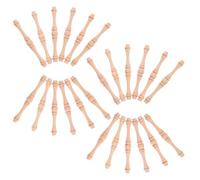 BESTYASH 25piezas Balaustres De Madera Sin Pintar Husillos De Madera Maciza Sin Teñir Pilares Rústicos De Carpintería para Barandillas De Escalera Interior y Decoración De Escaleras