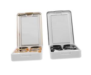 BESTYASH 2juegos Estuche para Lentes De Contacto Cajas Decorativas Elegantes para Lentes De Contacto Soporte para De para Artículos Hogar