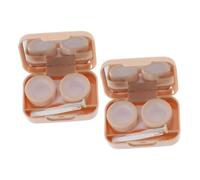 BESTYASH 2juegos Estuche Portátil para Lentes de Contacto Caja Pequeña para Guardar Lentes de Maquillaje Organizador Práctico de Contacto Viajes