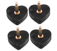 BESTYASH 2pares Tapones De Reemplazo Para Tacones Altos Forma De Corazón Pareja Pasadores De Clavija Fina y Gruesa Accesorios Duraderos Para Reparación Segura De Zapatos De Tacón