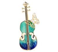 BESTYASH 2piezas Broche De Vestir De Violín Retro Para Mujer Pin De Traje Musical Accesorio Elegante Para Ropa y Bufandas Para Amantes Música