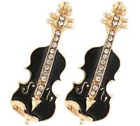 BESTYASH 2piezas Broches De Violín Creativos Para Ropa Alfileres De Solapa De Accesorios De Instrumento Musical Para Mujeres Decoraciones Elegantes y Atractivas