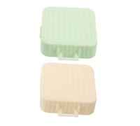 BESTYASH 2piezas Caja De Almacenamiento Para Puff Contenedor Para Esponjas De Maquillaje Práctico y Portátil Para y Casa