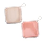 BESTYASH 2piezas Caja De Almacenamiento Para Uñas Transparente Organizador De Uñas Postizas Contenedor Para Guardar Esmaltes Para Manicura Casa o Salón Unidades